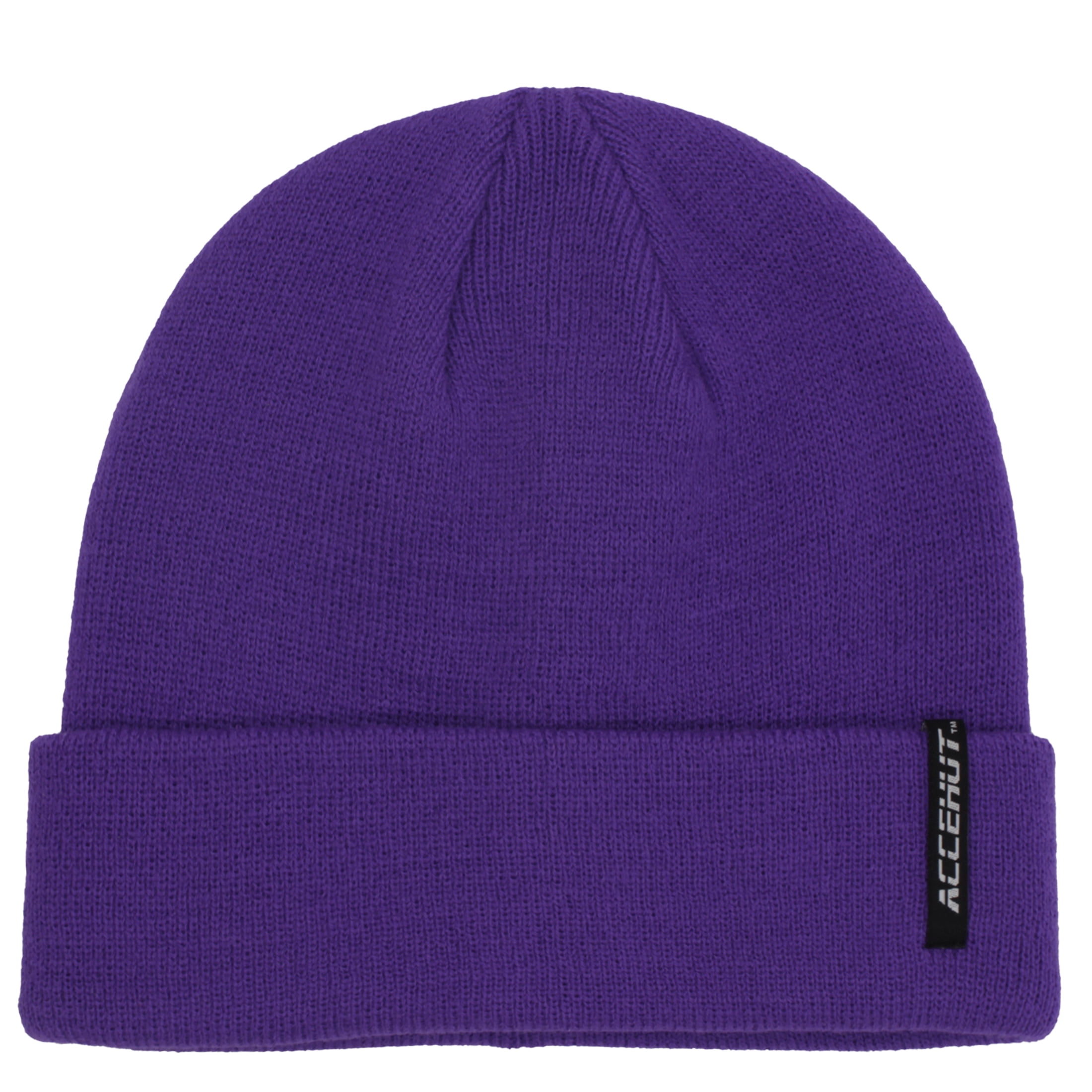 ACCEHUT Unisex Acrylic Ski Beanie Solid Color Stretchy