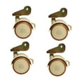 thumbnail image 2 of 4 Pcs Swivel Caster Wheels U Bracket Casters Brake Wheels with Mute Moving for Furniture Cribs and Tables, 2 of 9