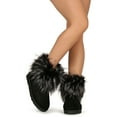 thumbnail image 6 of Mata Round Toe Fluffy Faux Fur Cuff Bootie 20434, 6 of 6