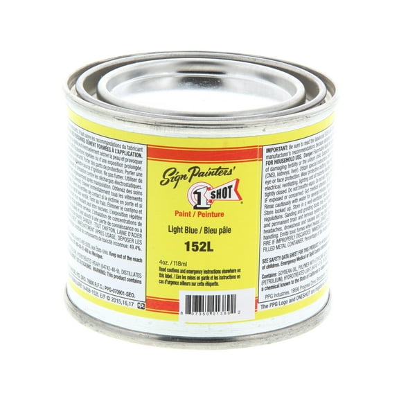 1 Shot Lettering Enamel, 4 oz., Light Blue