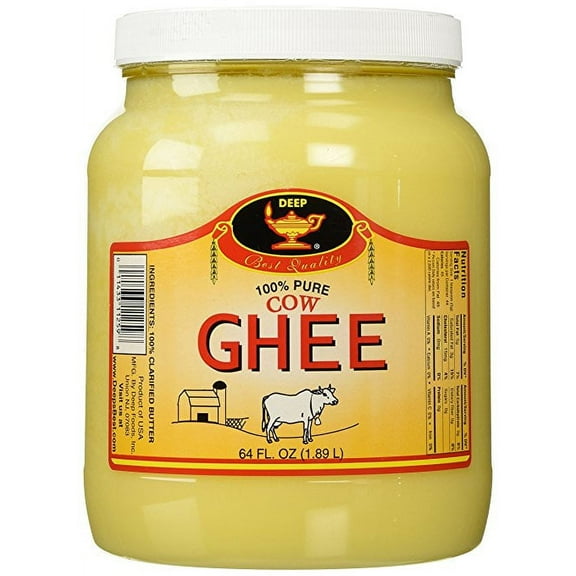 Deep Pure Cow Ghee Clarified Butter from India, 64 Ounce