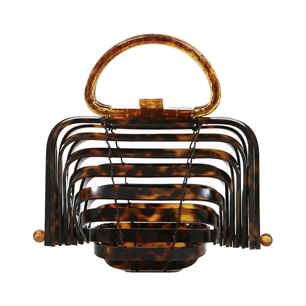 Bolso de mano para mujer, ligero, hueco, elegante, tipo clutch Estilo C