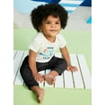 thumbnail image 3 of Garanimals Newborn & Baby Boy Cotton Pull-On Solid Joggers, Sizes 0 - 24M, 3 of 9