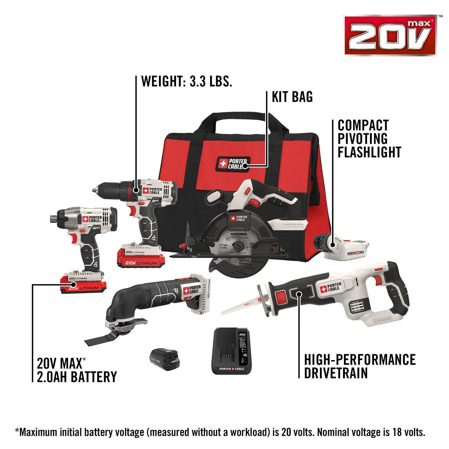 PORTER-CABLE 20V Max Cordless Drill 