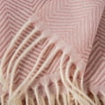 thumbnail image 6 of AWZXDE Women's Solid Color Winter Thick Striped Pattern Shawl Scarf - Cozy & Stylish Fall Wrap Accessory for Her B,A, 6 of 7