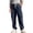 198#Navy, variant on Corduroy Cargo Pants for Men Straight Leg Relaxed Fit Multi Pocket Drawstring Outdoor Work Pants