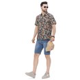 thumbnail image 6 of LA LEELA Men's Hawaiian Shirts Short Sleeve Button Down Shirt Men's Hawaii Shirts Boho Vacation Casual Summer Beach Shirts for Men Funny S Graphical Pineapple, Black, 6 of 6