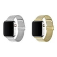 thumbnail image 1 of ALMNVO (1/2Pack) Milanese Loop Bands Apple Watch Bands 49mm 45mm 44mm 38mm 40mm 41mm 42mm Women Men, Stainless Steel Metal Mesh Bands Strap Accessories for iWatch Series Ultra 8 7 SE 6 5 4 3 2 1 Nike, 1 of 10