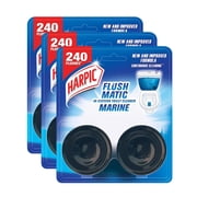 Harpic Flushmatic In-Cistern Toilet Cleaner Blocks Citrus + Marine - 100gm Pack of 6 Lasts Upto 240 Flushes