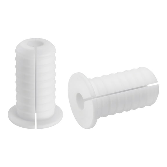 2Pack Wall Grommets, 19mm Silicone Cable Pass Through Bushing Grommets, White