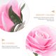 thumbnail image 2 of EeaseMX 5 broches de flores de tela de 10 cm para novia, con forma de rosa realista, para el pelo, para vestido de boda (rosa), 2 of 7
