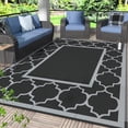 thumbnail image 1 of GENIMO Outdoor Rug Waterproof for Patio Decor, Foldable Reversible Plastic Straw Area Rugs Mat for Camper, Outside Carpet for Rv, Deck, Porch, Picnic, Beach, Balcony, 1 of 7