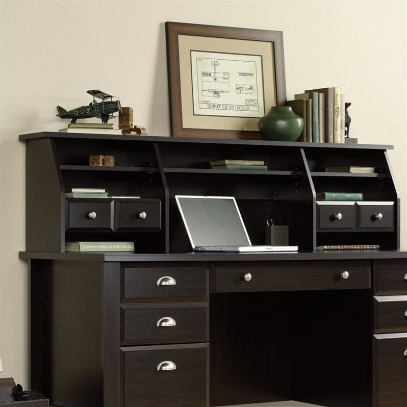 Sauder Shoal Creek Organizer Hutch In Jamocha Wood Walmart