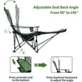 thumbnail image 4 of GVDV Camping Lounge Chair, Portable Reclining Camping Chair, Folding Camping Chair with Footrest,Headrest & Storage Bag,Mesh Recliner with Backpack, 330lbs Weight Capacity, 4 of 6