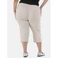 thumbnail image 3 of JMS Just My Size by Hanes Women’s Plus Size Millennium Capri Pants, Sizes 1X-4X, 3 of 4