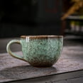 thumbnail image 6 of Ceramic Coffee Mug, 250ml Vintage Style Cup with Handle, for Lattes, Tea, Water, Milk, Breakfast - Green, Yellow, White, Red, Blue, 6 of 6