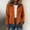 A2-Orange, variant on Women Corduroy Denim Patchwork Shacket Zip Up Long Sleeve Color Block Jean Jacket, Casual Slim Fit Fall Patchwork Coat, Spliced Denim Collar Outwear for Daily Travel Athleisure Black L