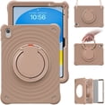 thumbnail image 2 of Dteck Case for iPad 11-inch (A16) 2025 /iPad 10th Generation 10.9 inch 2022,Heavy Duty Silicone + PC Case Shockproof Handle Grip Kickstand Cover with Shouldler Strap for iPad 10th/11th Gen,Latte, 2 of 9