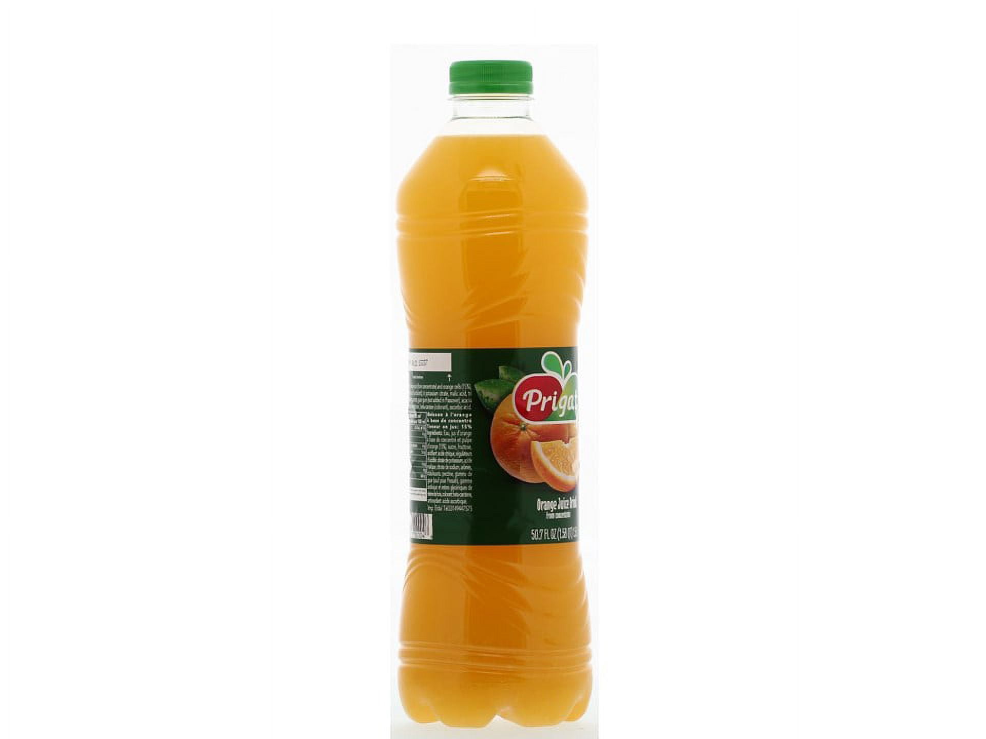 (2 pack) Prigat Orange Juice Drink, 1.5 LT, is Refreshing with no Preservatives. For Passover & all year.