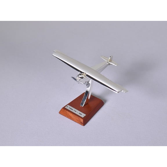 Fokker F.III (1920) 1:200 scale Diecast Model Airplane in Chrome Effect by Ex Mag