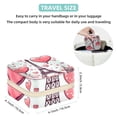 thumbnail image 5 of Valentine's Day Travel Portable Square Jewelry Box Organizer for Rings, Earrings, Necklaces, Bracelets, etc. for Girls and Women, 5 of 6