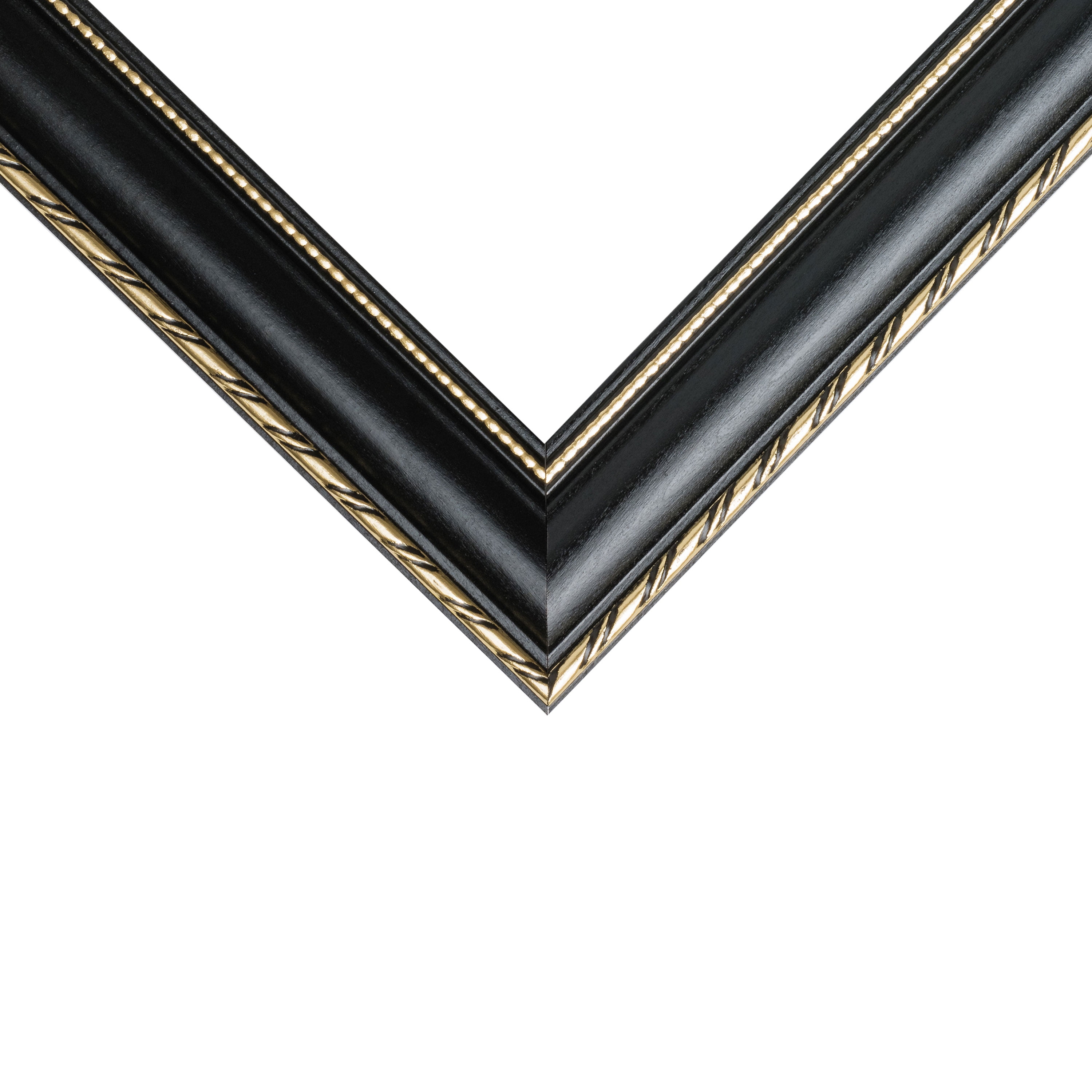 Craig Frames Victoria, 30x38 Picture Frame Matted for a 24x32 Photo, Ornate Black and Gold