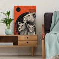 thumbnail image 5 of UXIEQU Lion Family Canvas Wall Art Print 15.75x11.81 Inches, 5 of 8
