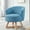 Light Blue, variant on 360° Rotatable Chair With Gray Linen And Wood Details Rotating Fabric Solid Support