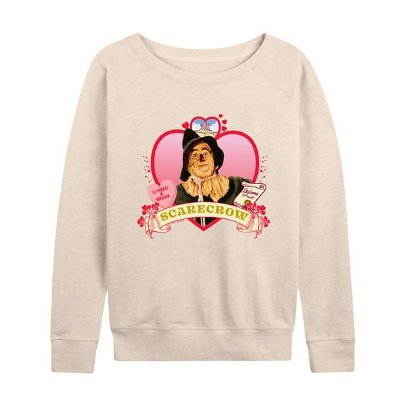 Wizard of Oz - Heart Scarecrow - Women's Lightweight French Terry Long Sleeve Shirt