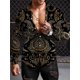 thumbnail image 1 of Camisa bohemia Y2K para hombre camisas con estampado 3D a la moda camisa informal de manga larga de gran tamaño ropa ajustada tops, 1 of 6