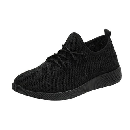

HGWXX7 Women s Breathable Shallow Mouth Shoes Flying Woven Candy Color Student Net Shoe Fall Shoes
