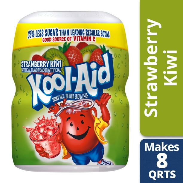 Kool-Aid Sweetened Strawberry Kiwi Powdered Drink Mix, Caffeine Free