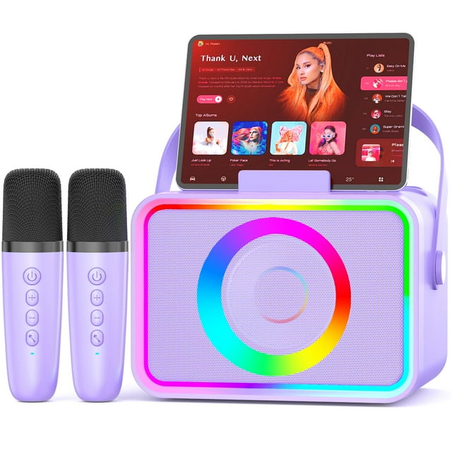 Altavoz Bluetooth portátil Karaoke Machine Ultramic con 2 micrófonos