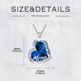 thumbnail image 5 of AOBOCO I Love You Mom Crystal Love Heart Necklace, 925 Sterling Silver Sapphire Necklace, Birthday Jewelry Gifts for Mom Mama Nana, 5 of 6