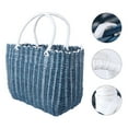 thumbnail image 1 of Minkissy 1Pcs Portable Grocery Basket Compact Shopping Basket Navy Plastic for Adults, 1 of 5