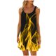 thumbnail image 4 of Vestido de Verano para las Mujeres Impreso sin Mangas Cuello Redondo, Suelto de Rodilla de Longitud Vestido Casual para la Primavera, 4 of 6
