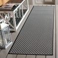 thumbnail image 2 of SAFAVIEH Terrace Bayon Geometric Indoor/Outdoor Runner Rug, Black/White, 2'3" x 8', 2 of 11