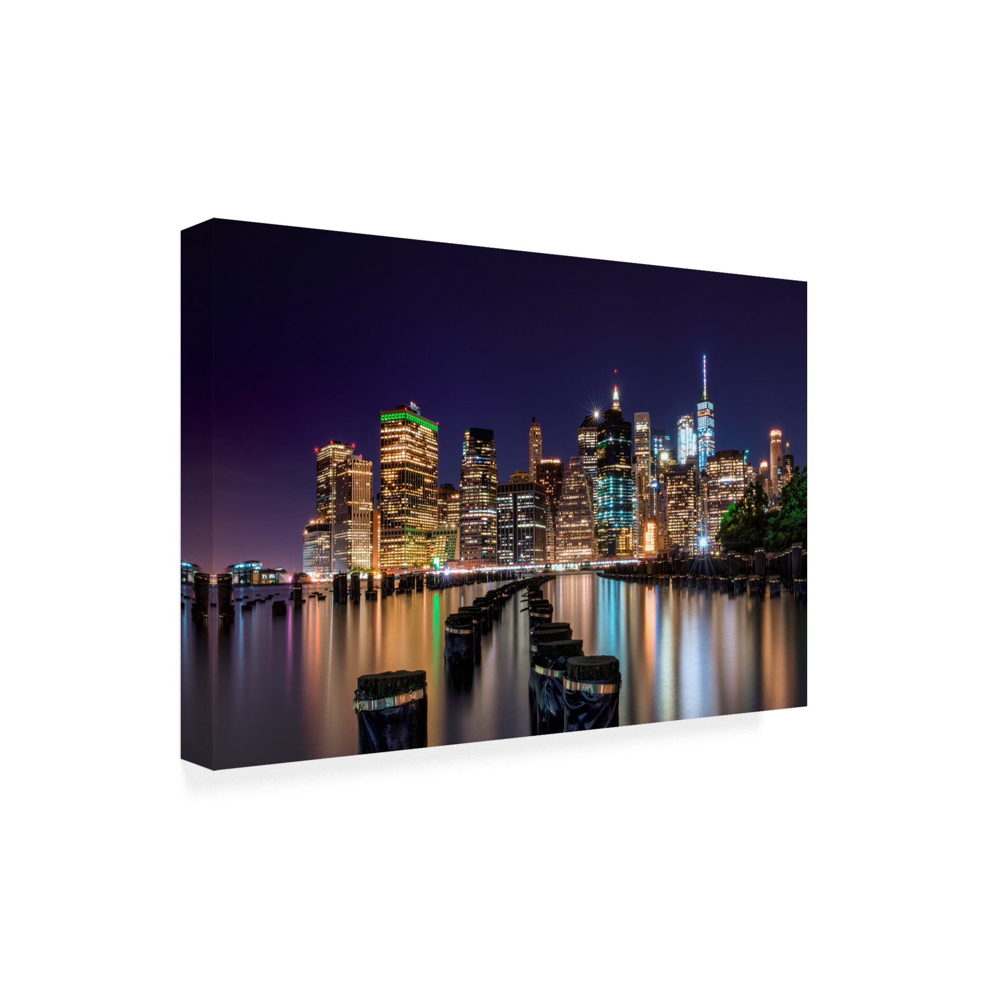Trademark Fine Art 'Downtown Manhattan' Canvas Art by David Ayash