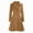 camel, variant on Women's Autumn Winter British Style Double-Breasted Lapel A-Line PeaTrench Coat