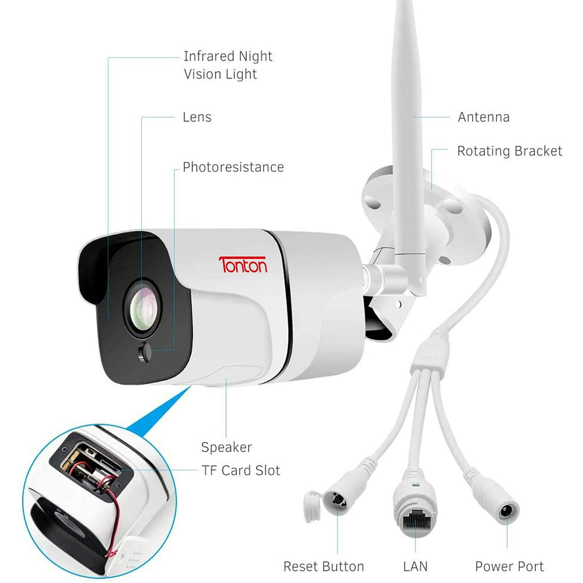 tonton 1080p wireless wifi ip camera