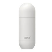 Asobu Orb Stainless Steel Double Wall Insulated Travel Water Bottle  Lid Doubles as a Cup 14 Ounce (White)
