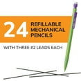 thumbnail image 2 of BIC Xtra-Strong Thick Lead Mechanical Pencil, With Colorful Barrel Thick Point (0.9mm), 24-Count Pack, With Erasers (MPLWP241), 2 of 7