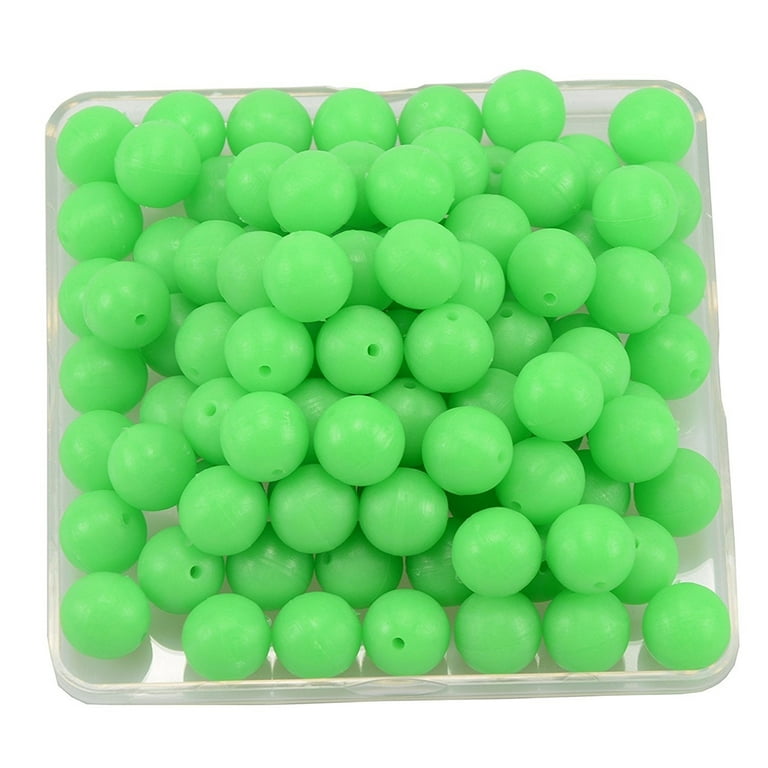 D-GROEE Fishing Beads Assorted Set, 1000pcs 5mm Round Float Glow Fishing  Rig Beads Fishing Lure Tackle 