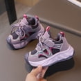 thumbnail image 2 of WNVMWI Toddler Girls Running Sneakers Childrens Walking Shoes with Hook And Loop Kids Casual Sports Shoe Purple Sizs 7, 2 of 5