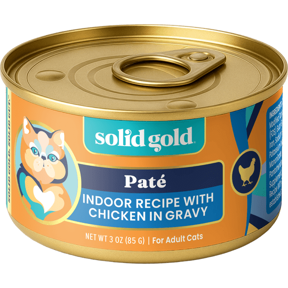 Solid Gold Flavorful Feast Indoor Cat Wet Food with Chicken, 3oz