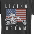 thumbnail image 3 of Peanuts - Living the Dream Snoopy - Women's Short Sleeve Graphic T-Shirt, 3 of 6