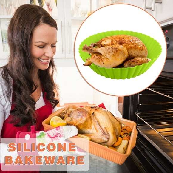 Reemplazo de la olla de silicona de la freidora de aire de los revestimientos de papel pergamino No más cesta de limpieza después de usar la freidora de aire - Freidoras de aire aptas para alimentos Wmkox8yii hjk6064