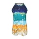 thumbnail image 4 of Tops Para Mujer Elegante Blusa Casual Estampado de Moda Sin Mangas Pliegue Estampado Floral Plisado Odeerbi ODB161915, 4 of 6
