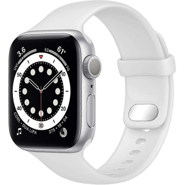 Compatible with Apple Watch Straps 42mm/44mm/45mm/49mm Replacement Band for iWatch Series SE 9 8 7 6 5 4 3 2 1(White)