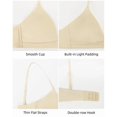 thumbnail image 6 of Women Seamless Bra for Small Bust 34A-38C Padded Triangle Wireless Bralette Comfortable Everyday Bra, 6 of 8